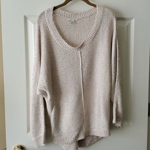 Beige sweater with sequins